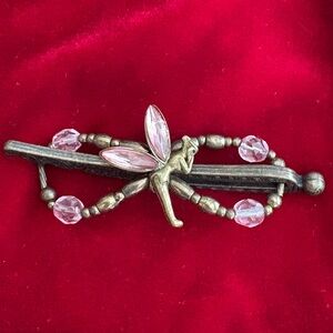 Tinker Bell Fairy Lilla Rose Flexi8 Hair Pin Pink gemstone’s